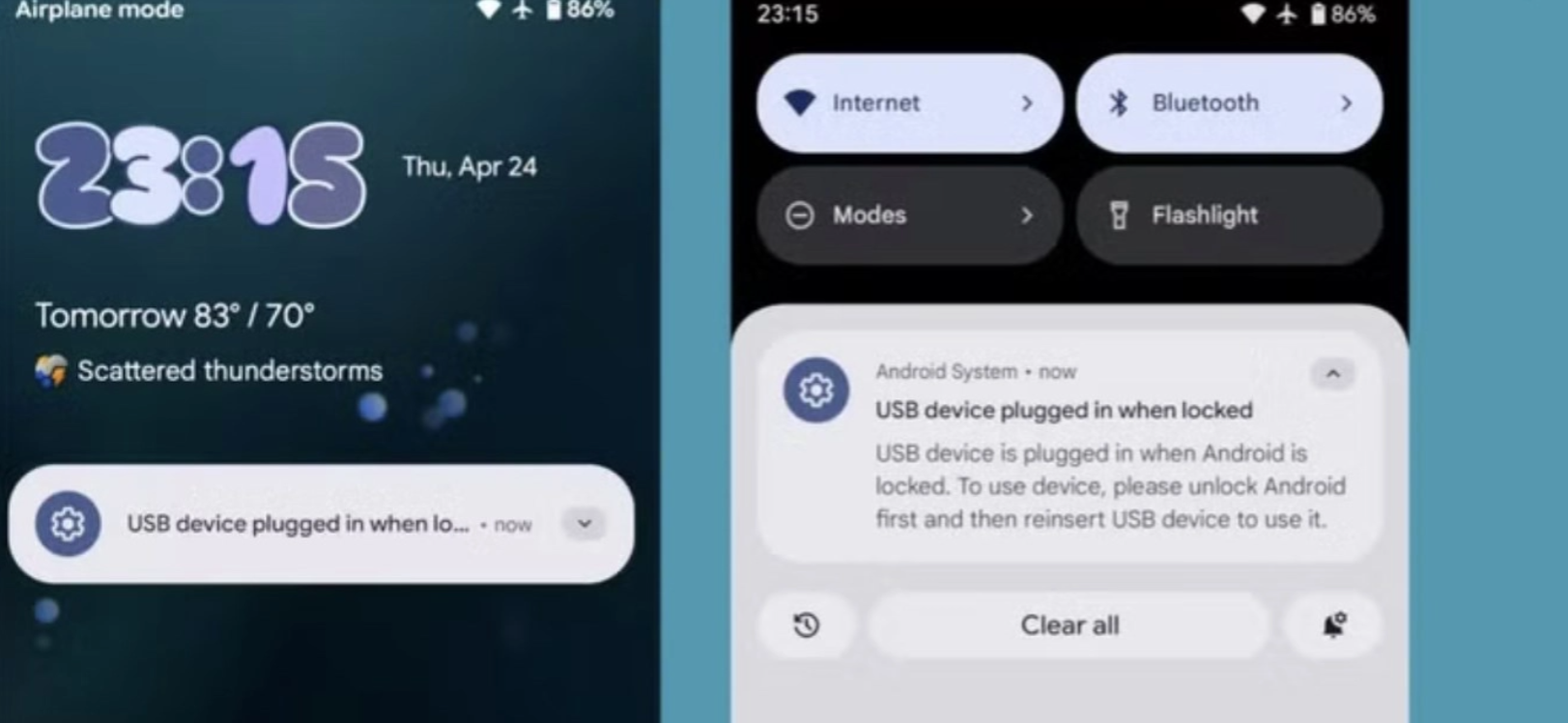 Android 16, yeni Gelişmiş Koruma modu ile kilitli telefonlara USB üzerinden yapılabilecek saldırılara karşı ek güvenlik sunuyor. İşte tüm detaylar!